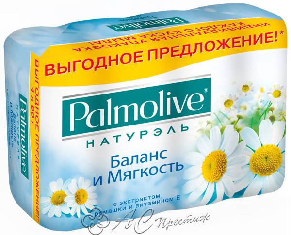 картинка Мыло Palmolive Натурэль 90г Баланс и мягкость /72 Фирма АС