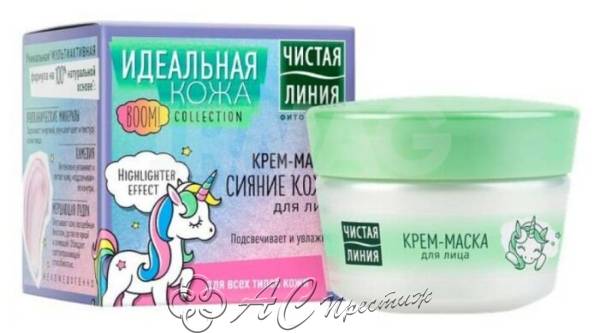 картинка ЧЛ Крем-маска д/лица Идеальная кожа Сияние 45мл/12 Фирма АС