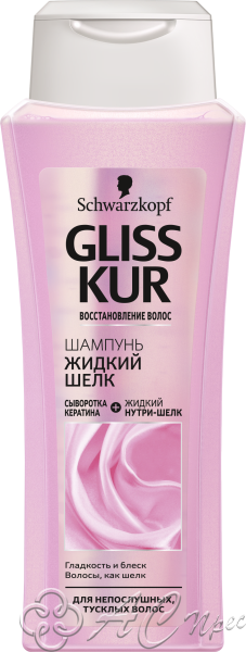 картинка GK Шампунь 250мл Жидкий шелк /12 Фирма АС