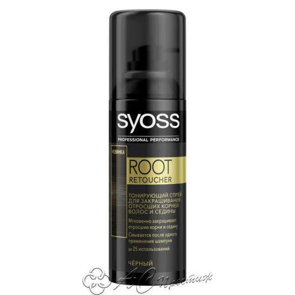 картинка SYOSS Спрей красящий Root Retoucher Черный Фирма АС