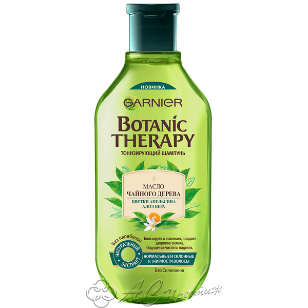 картинка BOTANIC THERAPY Шампунь 400мл Масло чайн.дерева,апельс,алоэ  /12 Фирма АС