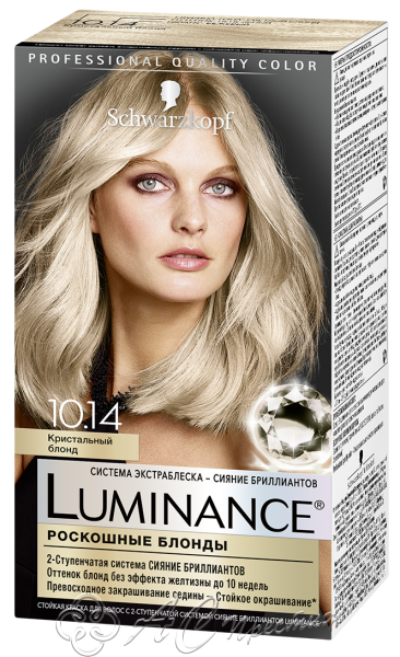 картинка Краска LUMINANCE COLOR 10.14 Кристальный блонд /12 Фирма АС