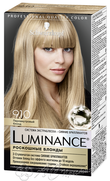 картинка Краска LUMINANCE COLOR 9.10 Перламутровый блонд /12 Фирма АС