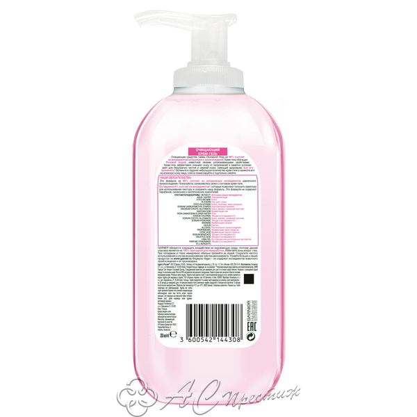 картинка СН Осн.уход Крем-гель д/умыв.очищ. д/с/к с доз. РОЗА 200мл Фирма АС