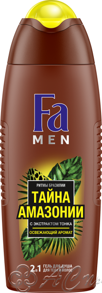 картинка FA Душ-Гель 250мл MEN Ритмы Бразилии Тайна Амазонии /20 Фирма АС