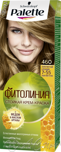 картинка Краска PALETTE Фитолиния №460 (7-55) золот.блондин Фирма АС