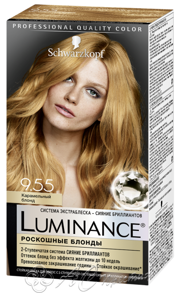 картинка Краска LUMINANCE COLOR 9.55 Карамельный блонд /12 Фирма АС