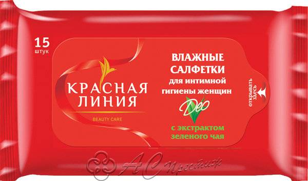картинка Кр.Линия: Салфетки влаж. д/инт/гигиены 15шт/30 Фирма АС