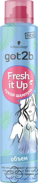 картинка GOT2B Fresh it Up Шампунь сухой 200мл парфюмир. Объем Тропический бриз Фирма АС