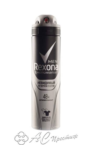 картинка REXONA Дез-аэр. 150мл мужск.Невидимый на черном и белом/ Фирма АС