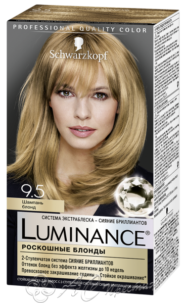 картинка Краска LUMINANCE COLOR 9.5 Шампань блонд /12 Фирма АС