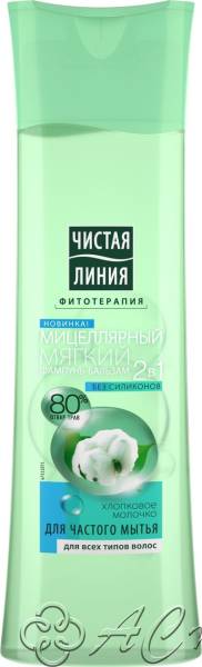 картинка ЧЛ Шампунь 400мл 2в1 Шампунь-бальзам Мицелярный/12 Фирма АС